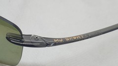 Maui Jim Lighthouse MJ-423-11 Sunglasses Rimless Frame Only. Made in Japan