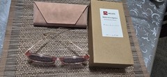 MOLSTA Helen Keller Series Rectangle Full Rim Pink/Gray Gradient UV400