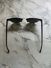 Ray-Ban RB3016 Clubmaster Tortoise/Brown Green Tinted Glass Lenses 51-21 145
