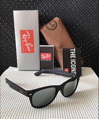 HOT WHITE SILVER RB2132 RAY-BAN NEW WAYFARER SUNGLASSES KT-1795