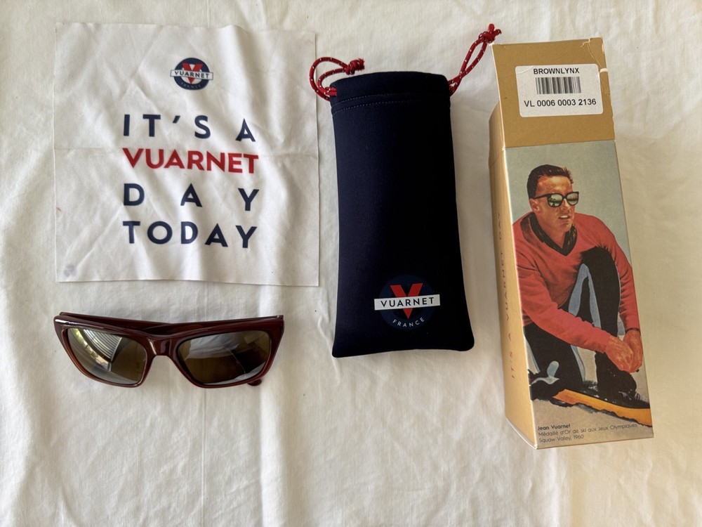 Vuarnet Legend Brown Nylon Frame Double Mirrored Glass Lens Sunglasses VL0006