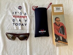 Vuarnet Legend Brown Nylon Frame Double Mirrored Glass Lens Sunglasses VL0006