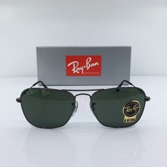 New Ray Ban Caravan Sunglasses RB 3136 Caravan C. 004 Gunmetal & G15 Lenses 58mm