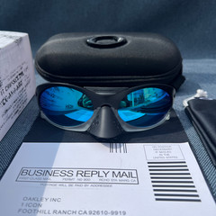 Oakley PLANTARIS Sunglasses OO9437-0363 Matte Transparent Black PRIZM Blue Lense