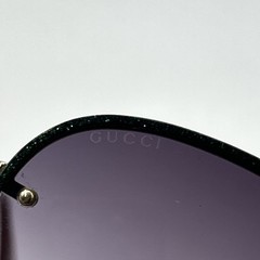 AUTHENTIC GUCCI SUNGLASSES 62-16-145 GG0227S 001 GOLD /GRAY LENSES MADE IN ITALY