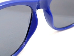 Retro Style Blue Designer Sunglasses with Black Lenses Unisex Adults