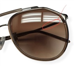 Dolce Gabbana Sunglasses Shiny Crystal Brown Gunmetal DG 2277 1335/73 with Case