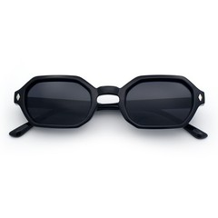 SA106 Retro Octagon Thick Frame Sunglasses Geometric Bold Small Frame UV400