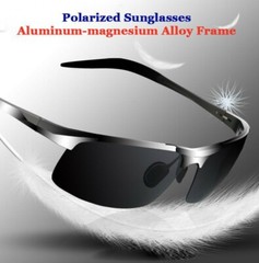 Aluminum HD Polarized Photochromic Sunglasses Men Sports Driving UV400 Glasses