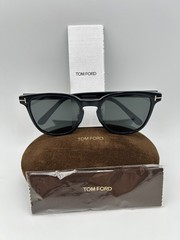 Tom Ford Sunglasses TF1051-K 01A Black Gold Gray 56 22 145 Smoke