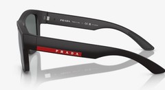 PRADA LINEA ROSSA PS 01ZS DG002G Black Rub Dk Grey Polarized 53 Men’s Sunglasses