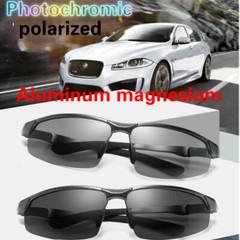 Aluminum HD Polarized Photochromic Sunglasses Men Driving Eyewear Sports Glasses