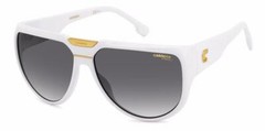 NEW Carrera FLAGLAB 13 VK6 White & Gold Sunglasses with Grey Lenses