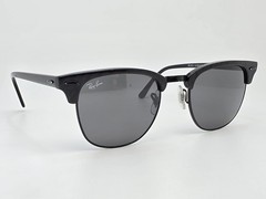 Ray-Ban RB3016 1305/B1 Clubmaster Marble Black Frame Grey Lens Sunglasses 51mm