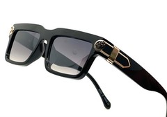 Men Sunglasses White Beige Tortoise Frame Hip Hop Style Rapper Gangster Model