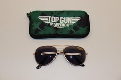 Top Gun Maverick Movie Promo Aviator Sunglasses & Case Kids Size