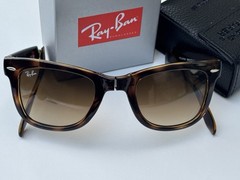 NEW Ray-Ban RB4105 Folding WAYFARER 710/51 Tortoise Brown Gradient Lenses 50mm