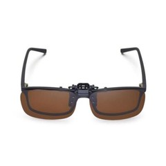 New Walleva Polarized Brown Clip-on Flip-up Sunglasses Lenses