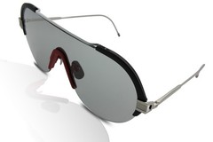 Thom Browne Sunglasses TBS811 03 Silver Titanium/Navy/Red/Grey