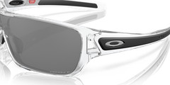 Oakley Turbine Rotor Polished Clear/Prizm Black Polarized Sunglasses OO9307-1632