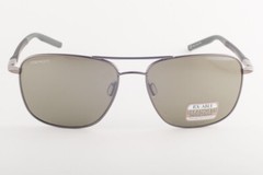 Serengeti SPELLO 8798 Shiny Gunmetal Black Grey / 555 Polarized Sunglasses 58mm