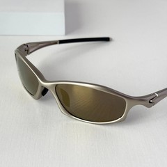 Oakley Hatchet X-Metal Sunglasses Gray Frame Brown Lens Vintage Rare