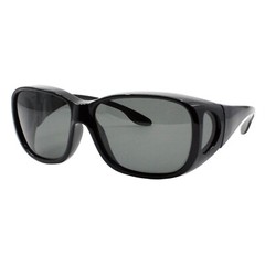 TAC Polarized Lens Fit Over Sunglasses XL Big Square Frame Unisex
