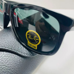 Ray-Ban RB4165 Polarized Sunglasses Black Frame / Dark Gray Lenses 50mm