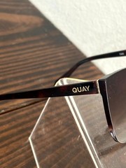 Quay Come Thru 1212 Unisex Adults Brown Havana Sunglasses Square Full Rim 144 mm