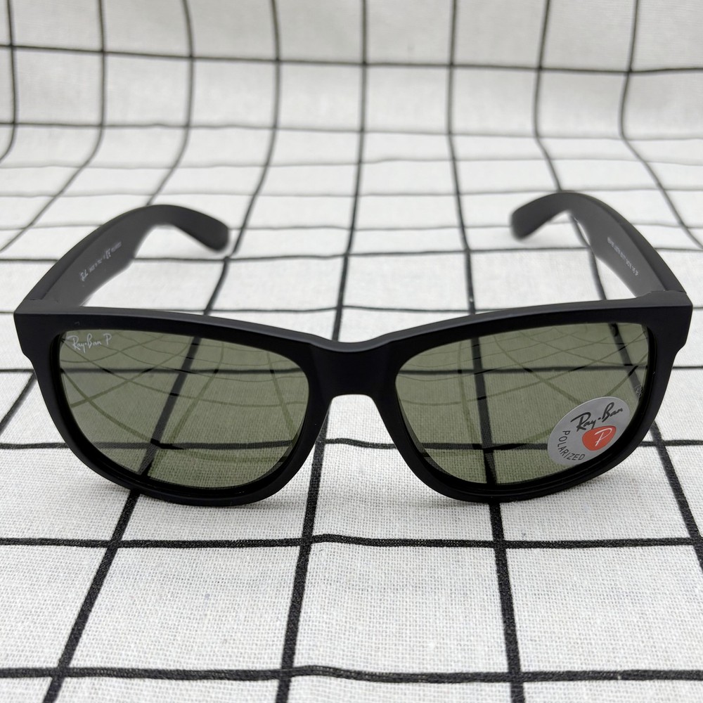 Men’s Ray-Ban RB4165 JUSTIN 601/71 JUSTIN Green G-15 54mm Classic Sunglasses