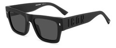 Dsquared2 Sunglasses ICON 0021/S 003/IR Black grey Men Women