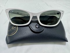 Ray-Ban White Acetate Sunglasses 100% Authentic