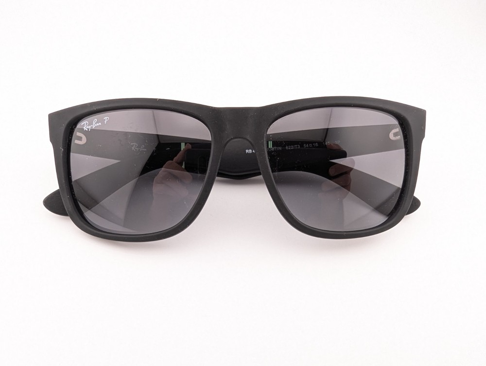 Ray-Ban Sunglasses, Polarized Lenses, RB 4165 622/T3 3P Justin, 54-16-145, Black