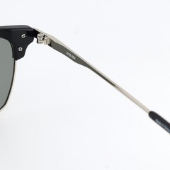 AVIREX Sunglasses Silver Black Polarized Light Green Smoke