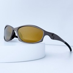 Oakley Hatchet X-Metal Sunglasses Gunmetal Frame Brown Lens Vintage Rare