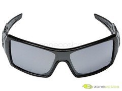 Oakley Oil Rig Sunglasses 24-058 Polished Black/Silver Ghost Text/Black Iridium