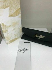 NEW MAUI JIM GUARDRAILS MJ 327-02 Gloss Black with Neutral Grey Polarized JAPAN