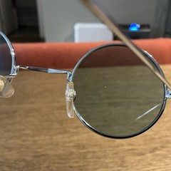 Round Oval Metal Frame Sunglasses Unisex Fashion Silver