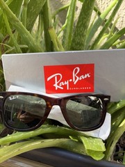 Ray-Ban Original Wayfarer Classic Tortoise / Green Polarized 50 mm Sunglasses