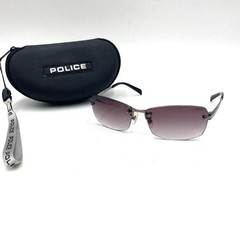 POLICE Rimless Gradient Sunglasses Black Purple 2.4in (6cm) Wide