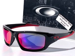 Oakley VALVE Black Ducati Red POLARIZED Positive Red Mirror Sunglass 9236-02