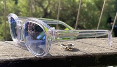 Men Blue Gradient Sunglasses Johnny Depp Sunglasses handmade blue sunglasses