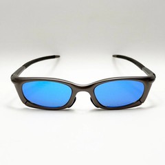Oakley Mag four Sunglasses Blue Lenses/Magnesium Four Frame