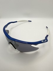 Oakley Pro M Frame Sweep Sunglasses Blue White w/ Black Iridium Lens & Bag