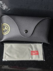 Ray-Ban Wayfarer Style Sunglasses Blue Mirror Lenses Black Frame w/ Case RB4420