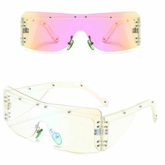 Party Rimless Irregular Design Sunglasses For Both Men Women Street Exquisite