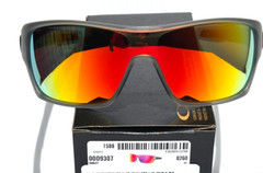 NEW Oakley TURBINE ROTOR Matte Grey POLARIZED Galaxy Ruby Lens Sunglass 9307