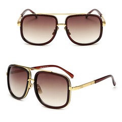 Square Pilot Sunglasses Classic Retro Men Women Hip Hop Shade Driving Glasses US