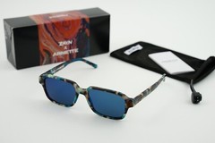 NIB! Zayn x Arnette AN4303-1236/25 54-17-140 3N Mineral Tortoise/Blue Mirrored