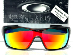 NEW Oakley TURBINE ROTOR Matte Black POLARIZED Galaxy Ruby Lens Sunglass 9307